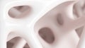 Abstract complex organic spongy structure. Bone tissue. 3d render illustration Royalty Free Stock Photo