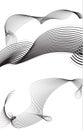 Abstract composition of black and white vector Royalty Free Stock Photo