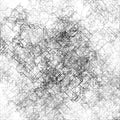 Abstract composition of fading lines and dots. Stranger walker modeling. Generative art. Vector design element for Royalty Free Stock Photo