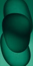 Abstract composition features overlapping, translucent oval shapes in various shades of green. Royalty Free Stock Photo