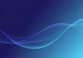 Abstract composition features smooth, flowing lines creating a wave-like pattern. Royalty Free Stock Photo