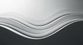 Abstract Smooth Gray and White Wavy Lines Forming a Gentle Flow background wave Royalty Free Stock Photo