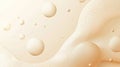 Abstract composition features soft beige bubbles and organic shapes, creating a calming visual effect Royalty Free Stock Photo