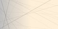 An abstract composition featuring crossing, intersecting light grey lines on a light pastel and gray gradient background