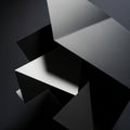 Abstract composition featuring geometric shapes with sharp angles and clean lines. The objects are Royalty Free Stock Photo