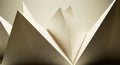 Abstract composition featuring geometric shapes using folded paper. Several angular, Royalty Free Stock Photo