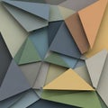 An abstract composition featuring interlocking triangular Royalty Free Stock Photo