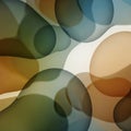 Abstract composition featuring overlapping translucent shapes in earthy tone Royalty Free Stock Photo