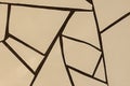 Abstract composition of irregular shapes with beige and brown tones Royalty Free Stock Photo