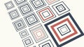 Abstract Composition of Layered and Tilted Squares vector design Generative AI Royalty Free Stock Photo