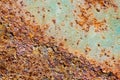 Abstract composition with metallic texture with rust Royalty Free Stock Photo