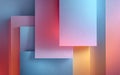 Abstract Geometric Overlap with Soft Gradient Colors Royalty Free Stock Photo