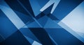 Abstract Blue Geometric Shapes with Subtle Sparkle and Light Effects triangles Royalty Free Stock Photo