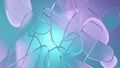 Translucent Geometric Shapes with Soft Purple and Teal Gradient Background abstract glass Royalty Free Stock Photo