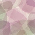 Abstract composition with overlapping translucent shapes in pink, mauve, beige, and Royalty Free Stock Photo