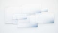 Abstract composition of overlapping translucent white rectangles on a white background Keywords: abstract Royalty Free Stock Photo