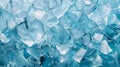 Abstract composition of shattered, translucent, icy shards creating geometric patterns on frozen surface, winter cold Royalty Free Stock Photo