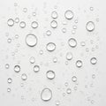 Abstract composition of translucent circles and dots on a light background Royalty Free Stock Photo