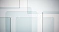 Abstract geometric composition of translucent rounded rectangles and lines background Royalty Free Stock Photo