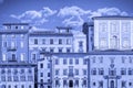 Abstract composition of typical old Italian buildings Italy - Pisa - concept image watercolor effect