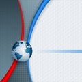 Abstract, computer, design background with Earth globe Royalty Free Stock Photo