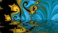 Abstract Computer generated Fractal design. A fractal is a never-ending pattern. Fractals are infinitely complex patterns