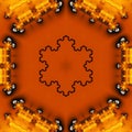 Abstract Computer generated Fractal design. A fractal is a never-ending pattern. Fractals are infinitely complex patterns Royalty Free Stock Photo