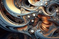 Abstract Computer generated Fractal design. A fractal is a never-ending pattern. Fractals are infinitely complex patterns that are Royalty Free Stock Photo