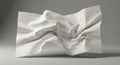 An abstract, computer-generated image of a crumpled paper-like structure, appearing Royalty Free Stock Photo