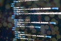 Abstract computer script code. Programming code screen of software developer. Software Programming Work Time. Code text written Royalty Free Stock Photo