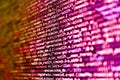 Abstract computer script  code. Abstract technological background with digits and lines. Modern web network and internet Royalty Free Stock Photo