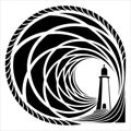 abstract concentric arches vector Royalty Free Stock Photo