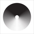 Concentric Circle Elements Backgrounds. Abstract circle pattern. Black and white graphics. Royalty Free Stock Photo