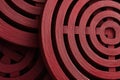 Concentric Rings in Red Royalty Free Stock Photo