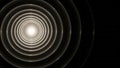 Abstract Concentric Circles with Glowing Center and Dark Background Royalty Free Stock Photo