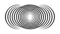 Abstract Concentric Oval Vortex Pattern Vector, vector design Generative AI Royalty Free Stock Photo