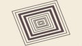 Abstract concentric square pattern, geometric decorative element vector design Generative AI Royalty Free Stock Photo