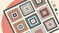 Abstract Concentric Squares Pattern Dynamic Vector, vector design Generative AI Royalty Free Stock Photo