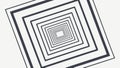 Abstract Concentric Squares Pattern, Optical Illusion, vector design Generative AI Royalty Free Stock Photo