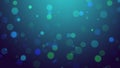 Abstract concept of ocean in blue bokeh background Royalty Free Stock Photo