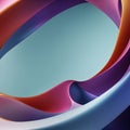 abstract concept, Smooth Silky Shapes, 3d abstract render.