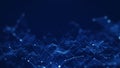 Abstract concepts of cybersecurity technology and digital data protection. Protect internet network connection with polygons, dots