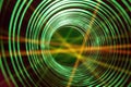 Abstract conceptual background with futuristic high tech wormhole tunnel Royalty Free Stock Photo