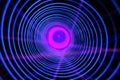 Abstract conceptual background with futuristic high tech wormhole tunnel Royalty Free Stock Photo