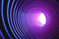 Abstract conceptual background with futuristic high tech wormhole tunnel Royalty Free Stock Photo