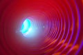 Abstract conceptual background with futuristic high tech wormhole tunnel Royalty Free Stock Photo