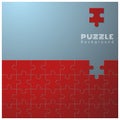 Abstract conceptual background with incomplete jigsaw puzzle Royalty Free Stock Photo