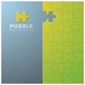 Abstract conceptual background with incomplete jigsaw puzzle