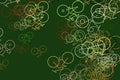 Abstract conceptual hand drawn outline of bicycle. Generative, creative, pattern & design.