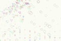 Abstract conceptual motion, particle or random pattern. Drawing, dust, canvas & geometric. Royalty Free Stock Photo